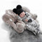 Grote knuffel - Olifant - 45x55 cm - Pluche - Grijs