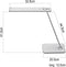 Ledbureaulamp JAZZ, 11 W, 1000 lm, dimbaar, zwenkbaar, met QI-laadfunctie, wit-zilver