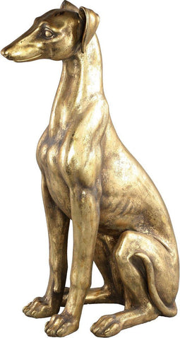 PTMD darryl goud deco beeld poly hond smal