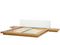 ZEN - Futon tweepersoonsbed - Lichte houtkleur - 180 x 200 cm - MDF