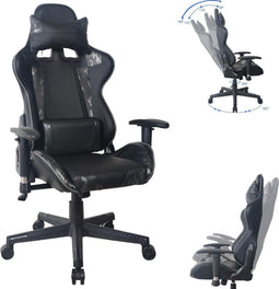Bureaustoel gamestoel Thomas - racing gaming - ergonomisch - zwart met camouflage