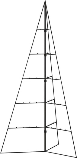 vidaXL - Kerstdecoratie - kerstboom - 100 - cm - metaal - zwart