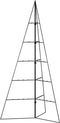 vidaXL - Kerstdecoratie - kerstboom - 100 - cm - metaal - zwart