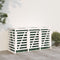 vidaXL - Containerberging - drievoudig - massief - grenenhout - wit
