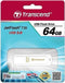 Transcend JetFlash 730 - USB-stick - 64 GB - USB 3.0 - Wit