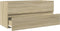 vidaXL - Wastafelkast - 100x38,5x45 - cm - bewerkt - hout - sonoma - eikenkleurig