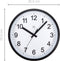 Wandklok 25.5cm-Stil-Zwart/Wit-Plastic-nXt Robust
