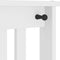 vidaXL - Halboom - SANDENS - wit - 45x40x159,5 - cm - massief - grenenhout