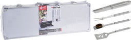 Bbq Barbecuegerei 8 x 46 x 17,7 cm aluminium/RVS zilver 5-delig