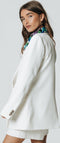 Colourful Rebel Rikki Boyfriend Blazer - Loose Fit - Knoopsluiting - Wit - M