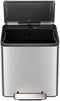 EKO EcoCasa - Pedaalemmer 30 liter - Gedempt sluitend deksel - Mat RVS