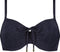 CYELL Midnight Zebra - Bikinitop met beugel - Verstelbare schouderbandjes - Donkerblauw
