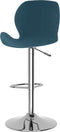 vidaXL - Barkrukken - 2 - st - fluweel - blauw