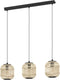 EGLO Bordesley - Hanglamp - E27 - Verstelbaar tot 110 cm - Zwart/Hout