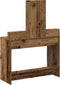 vidaXL - Kaptafel - met - Lades - van - Oud - Hout - 100x41x140 - cm