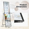 Coast Spiegel - HD Spiegel - Breukvast Glas - 160 x 40 x 2 cm - Zwart
