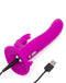 Happy Rabbit - Vibrating Strap-On Harness Set Paars