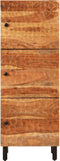 vidaXL - Hoge - kast - 40x33x110 - cm - massief - acaciahout