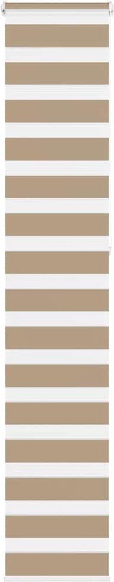 vidaXL - Zebra - Blind - 40x230 - cm - stofbreedte - 35,9 - cm - polyester - zandbruin