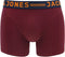 JACK&JONES PLUS JACLICHFIELD - Heren Onderbroek - 3-Pack - Burgundy (3 stuks)
