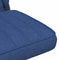 vidaXL - Kantoorstoel - draaibaar - stof - blauw
