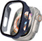 imoshion Screenprotector - Geschikt voor Apple Watch Ultra / Ultra 2 - 49mm - Full Cover Hard Case / Beschermend Hoesje - Donkerblauw