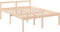vidaXL - Seniorenbed - massief - grenenhout - 135x190 - cm
