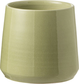 J-Line bloempot Rond - keramiek - groen - medium - Ø 23 cm