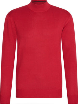 Cappuccino Italia Turtle Neck - Heren Sweater - Aansluitende pasvorm - Rood - Maat S