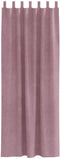 vidaXL - Zwarte - Gordijnen - met - Hanglussen - 2 - stuks - Donkerroze - Velvet