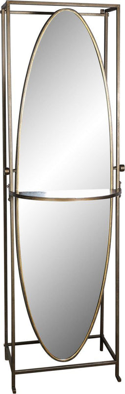 PTMD fenya brass metalen staande spiegel met