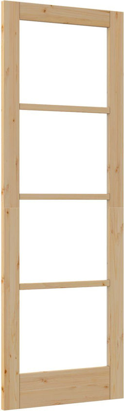 vidaXL - Binnendeur - met - Glas - 'ORKDAL'73,5x211x4 - cm - Massief - Grenenhout