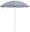 vidaXL - Strandparasol - met - Aluminium - Paal - Blauw - & - Wit - 300 - cm