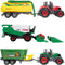 Toi-Toys Metal Tractor met Aanhanger - Speelset 6-delig - Multicolor (6 stuks)