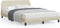 vidaXL - Bedframe - zonder - matras - 120x200 - cm - stof - crèmekleurig