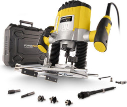 Powerplus POWX0910 - Bovenfrees - 1200W - Max. diepte 35mm - Variabele snelheid - Incl. 6 frezen en opbergkoffer