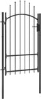 vidaXL - Poort - 1x1,75 - m - staal - zwart