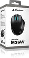 Sharkoon OfficePal M25W - Draadloze muis - Optische sensor 4000dpi - Zwart