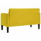 vidaXL - Loveseat - bank - 109 - cm - fluweel - geel