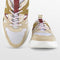 PS Poelman Year - Dames Leren Chunky Runner Sneaker - Beige Kaki Groen - Maat 38