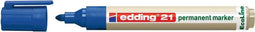 Viltstift edding 21 Ecoline rond blauw 1.5-3mm