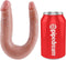 King Cock U-Shaped Double Trouble Dubbele Dildo Small - beige