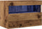 vidaXL - TV - Wandkast - met - LED - Verlichting - Oud - Hout - 60x30x40 - cm