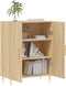 vidaXL - Dressoir - 69,5x34x90 - cm - bewerkt - hout - sonoma - eikenkleurig