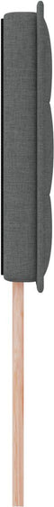 vidaXL - Hoofdbord - met - Lijnen - Donkergrijs - 100 - cm - Stof