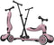 Scoot & Ride Highwaykick 1 Push & Go - 2-in-1 Kinderstep met duwstang - Duwstang 3 hoogtes - Wildberry