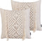 KALAM - Sierkussen set van 2 - Beige - 45 x 45 cm - Katoen