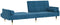 vidaXL - Slaapbank - met - kussens - fluweel - blauw