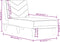 vidaXL - Chaise - longue - stof - donkergrijs