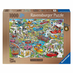 Ravensburger Ray’s Comic Series - Time Travel 4 - Future Time - Cartoon Legpuzzel 1000 Stukjes